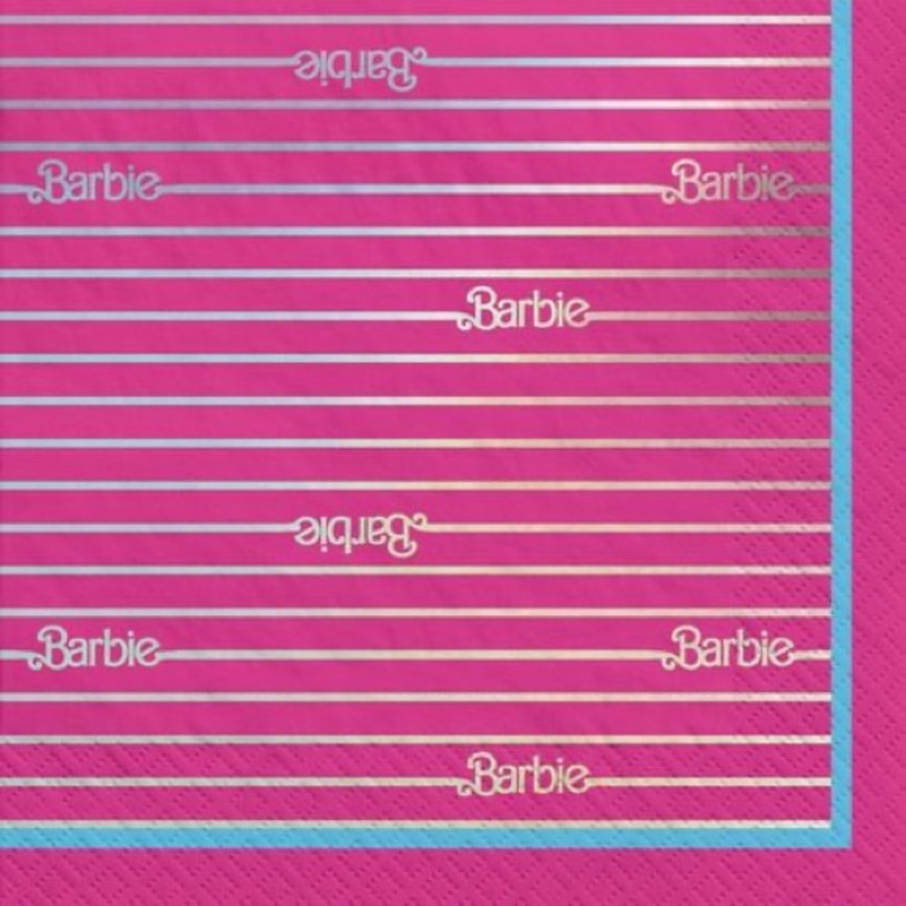 Barbie holographic napkin pack of 16